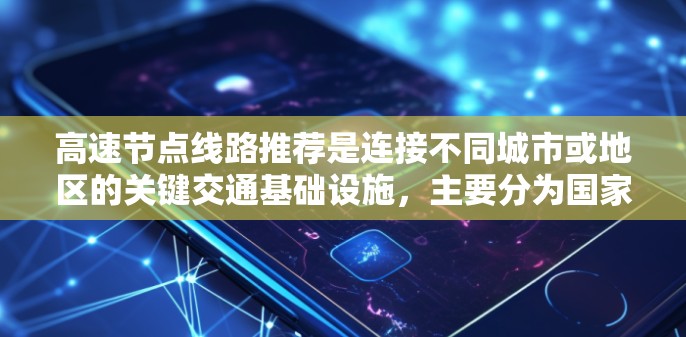 高速节点线路推荐是连接不同城市或地区的关键交通基础设施，主要分为国家和地区内的高速网络和跨区域的高速网络。以下是对这些网络的详细总结