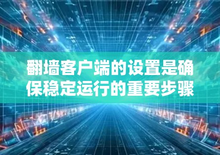 翻墙客户端的设置是确保稳定运行的重要步骤，以下是详细的设置指南