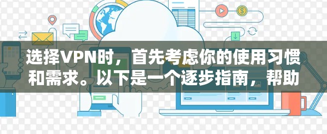 选择VPN时，首先考虑你的使用习惯和需求。以下是一个逐步指南，帮助你选择和安装一个适合你使用的VPN