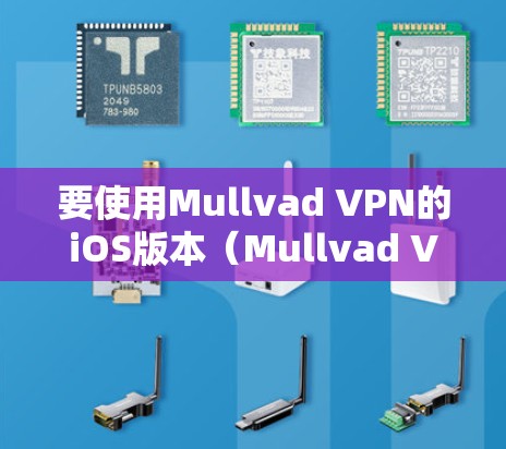 要使用Mullvad VPN的iOS版本（Mullvad VPN iOS）来连接到本地服务器，请按照以下步骤操作