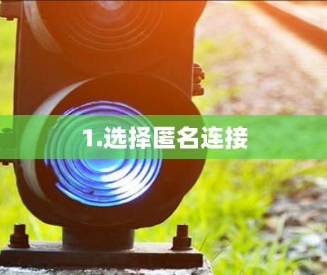 1.选择匿名连接