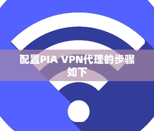 配置PIA VPN代理的步骤如下