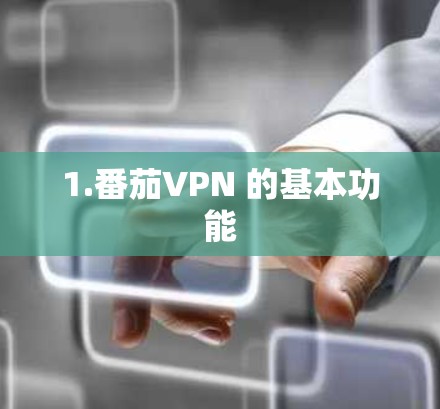 1.番茄VPN 的基本功能