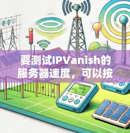 要测试IPVanish的服务器速度，可以按照以下步骤进行