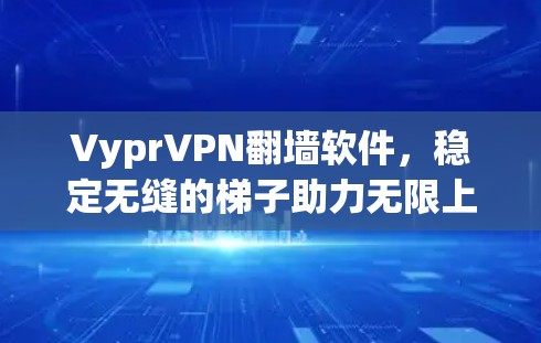 VyprVPN翻墙软件，稳定无缝的梯子助力无限上网