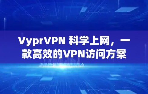 VyprVPN 科学上网，一款高效的VPN访问方案