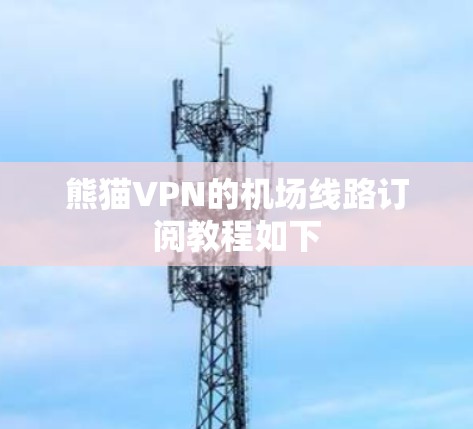 熊猫VPN的机场线路订阅教程如下