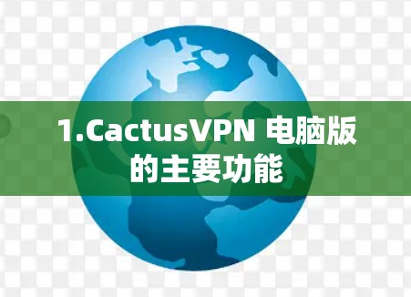 1.CactusVPN 电脑版的主要功能